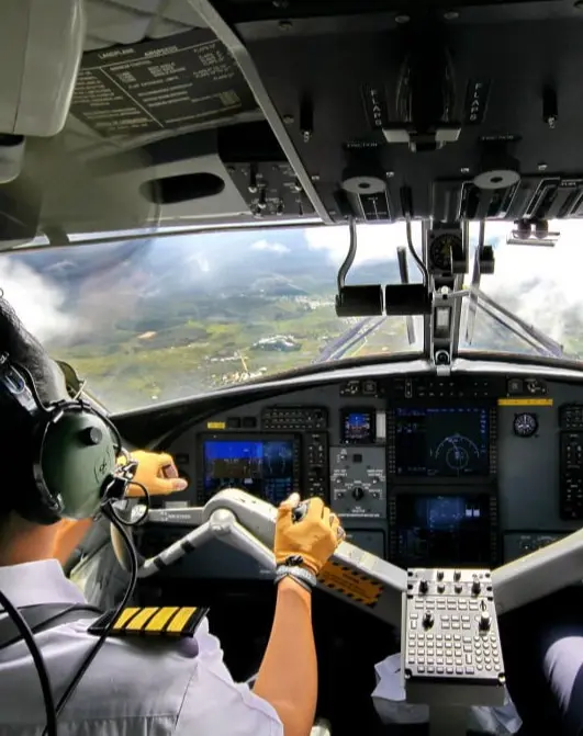 Cuffie professionali per piloti su scala internazionale.